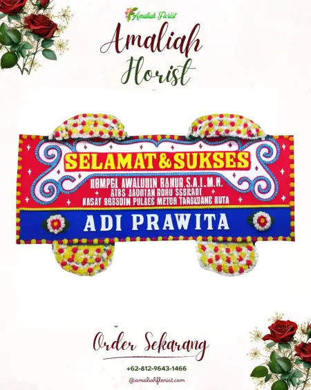 Papan Bunga Ucapan Selamat Tapian Nauli